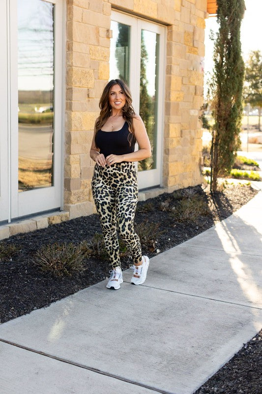 Leopard Leggings with Pockets